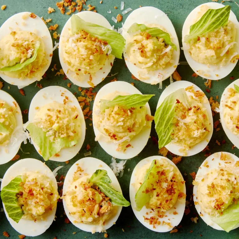 Caesar Salad Deviled Eggs