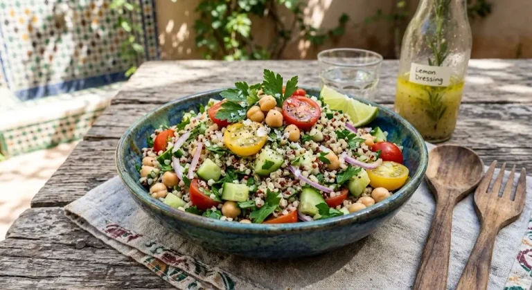 The Ultimate High-Protein Vegan Quinoa & Chickpea Salad (Meal-Prep Friendly)